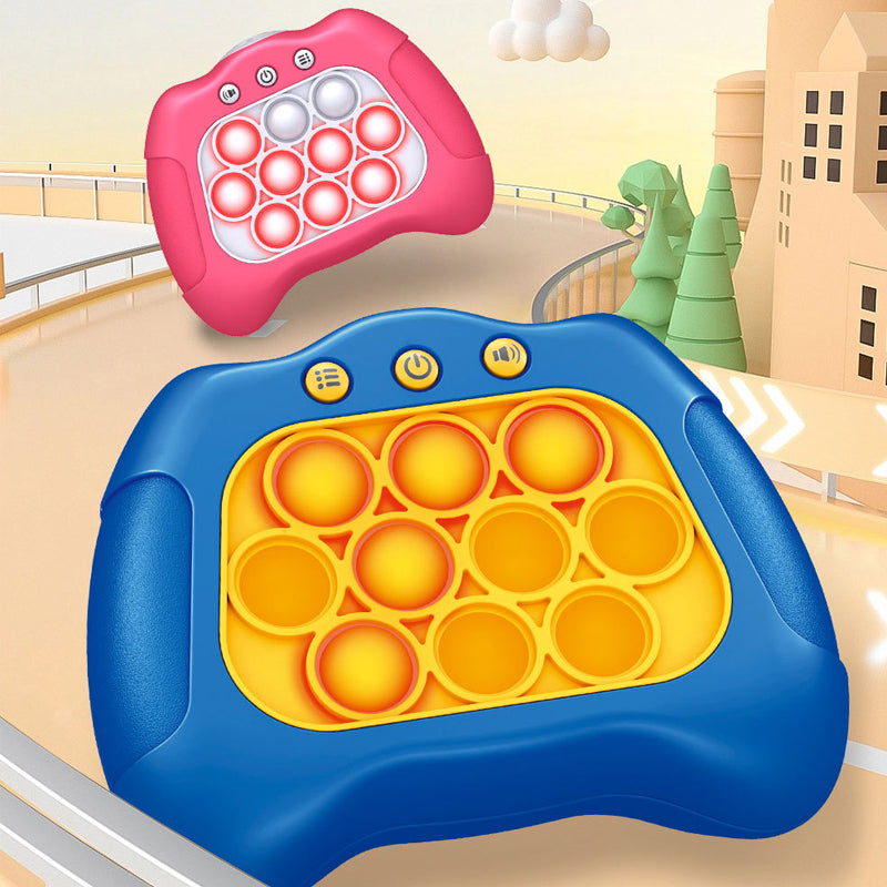 Handheld Game Console for Kids Pop Fidget Toy, Sensory Decompression Breakthrough Puzzle Quick Push Bubble, Fun for Children's Parties, Adult Meetings, Birthday Gift for Boys, Girls 4-9 Years