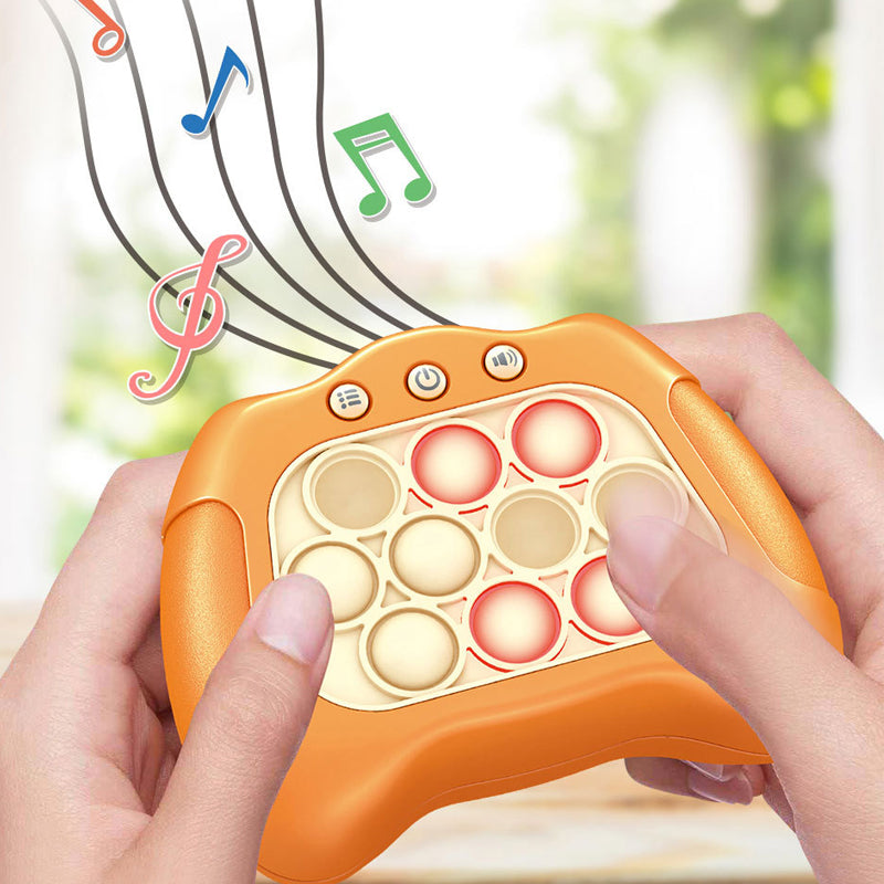Handheld Game Console for Kids Pop Fidget Toy, Sensory Decompression Breakthrough Puzzle Quick Push Bubble, Fun for Children's Parties, Adult Meetings, Birthday Gift for Boys, Girls 4-9 Years
