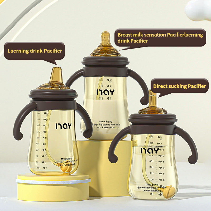 Anti-Colic Baby Bottle Teeth Guard Feeding Bottle Bacteriostat Antifall Nursing Bottle 240ml/300ml for Baby Different Stage
