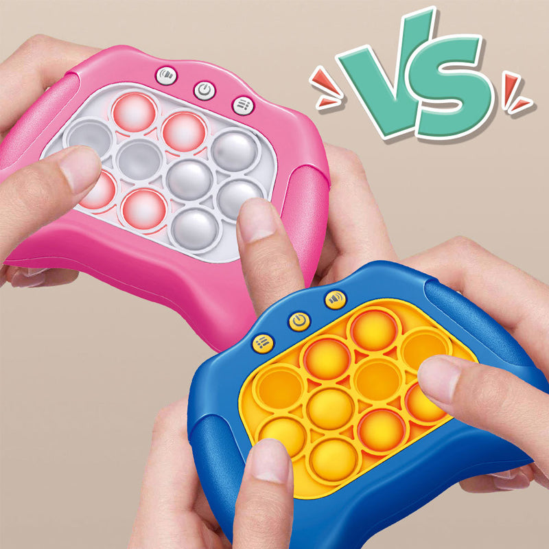 Handheld Game Console for Kids Pop Fidget Toy, Sensory Decompression Breakthrough Puzzle Quick Push Bubble, Fun for Children's Parties, Adult Meetings, Birthday Gift for Boys, Girls 4-9 Years