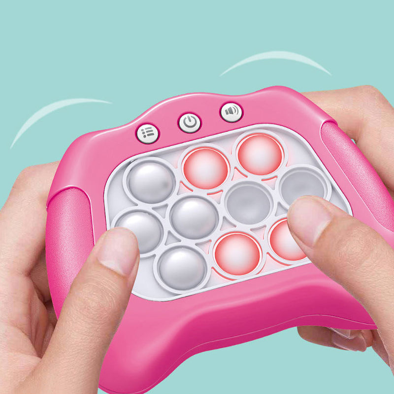 Handheld Game Console for Kids Pop Fidget Toy, Sensory Decompression Breakthrough Puzzle Quick Push Bubble, Fun for Children's Parties, Adult Meetings, Birthday Gift for Boys, Girls 4-9 Years