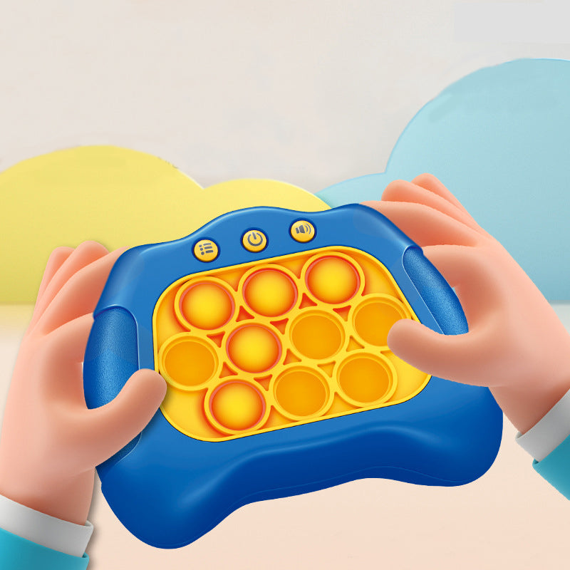 Handheld Game Console for Kids Pop Fidget Toy, Sensory Decompression Breakthrough Puzzle Quick Push Bubble, Fun for Children's Parties, Adult Meetings, Birthday Gift for Boys, Girls 4-9 Years