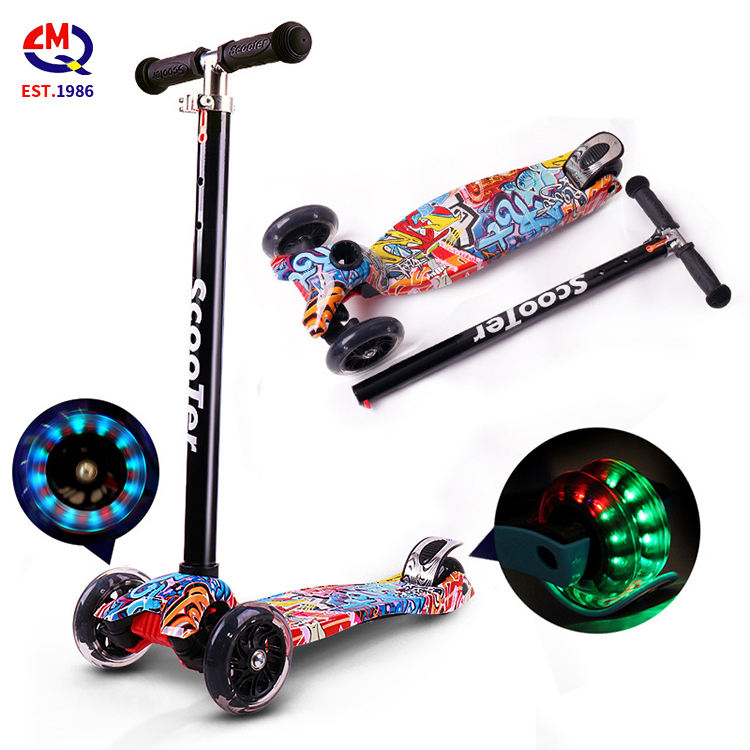 Warehouse Dropshipping Foot Children'S Baby Scooter Foldable Kids Electric Children Stand Scooters