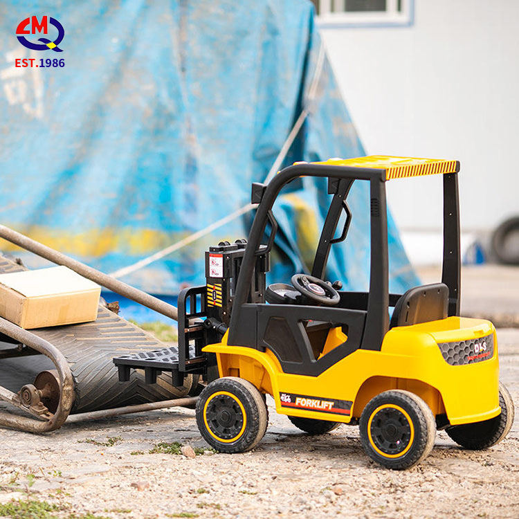 Children's Electric Forklift with Two Real Doors and Large LED Lights Children's Electric Car