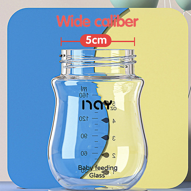 Anti-Choke Baby Bottle Newborn Wide-caliber Nursing Glass Bottles Anti-flatulence Milk Feeding Bottles Infant BPA free 0-3 Month