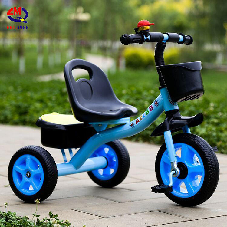 Factory wholesale kids double seat tricycle two seats baby tricycle kids ride on car with back seat