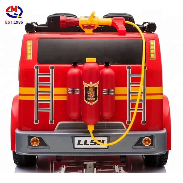 Kids Electric Fire Truck 12 Volt For Baby Remote Ride-On Cars