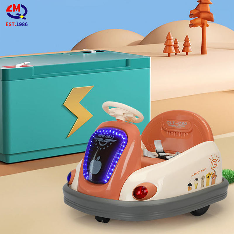 Kidzone 6v Battery Baby Kids Rides Electric Powerwheels Wild Thing 360 Spinning Ride On Bumper Cars