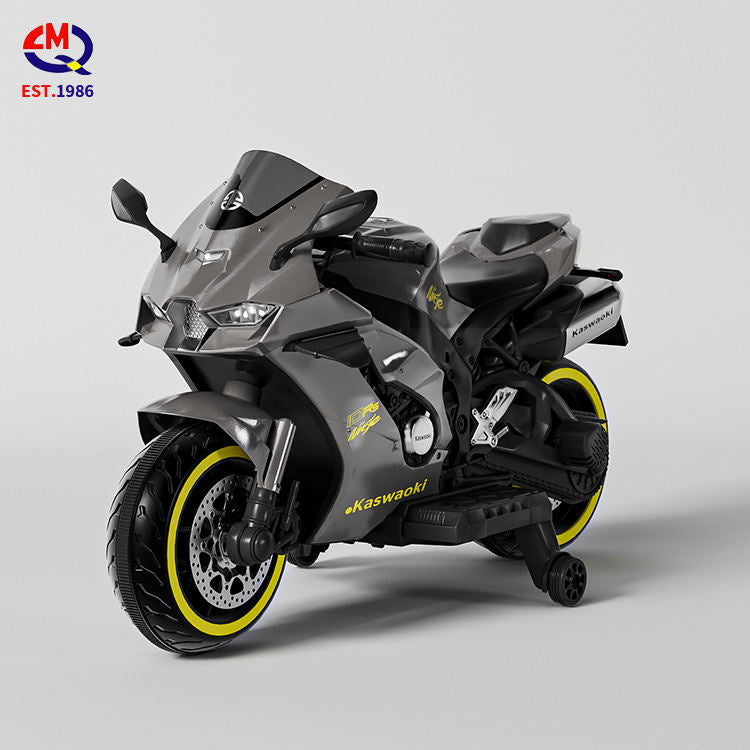 Cheap Price High Quality Popular Customizable Big Electric Motor Kids Motorcycle With Two Training Wheels