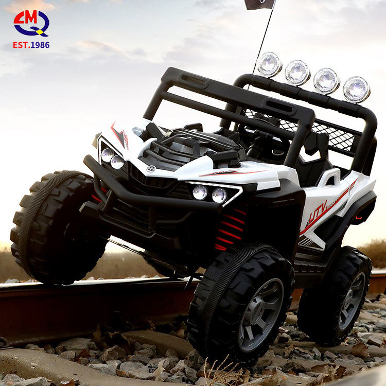 Kids Battery Operated 12 V Electric 2 Seater Remote Control Ride On Car Toys For Boys Baby High Quality Rubber Wheels Cars