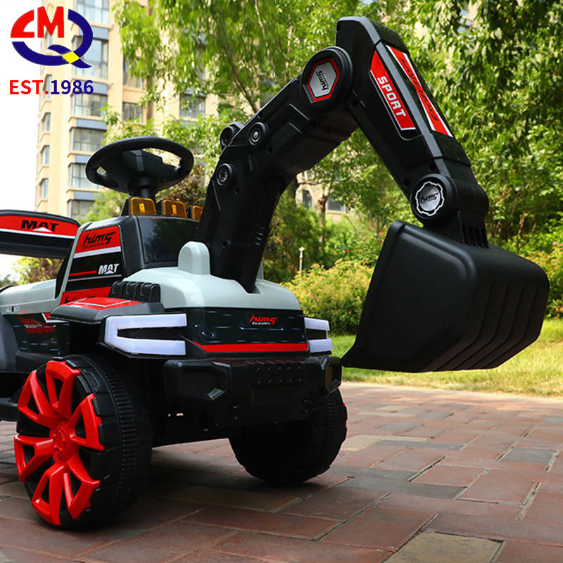 Plastic 2 in 1 Kids Excavator Toys/mini Kids Children Ride on Car Excavator Trucks/baby Gift Sliding Car Excavator