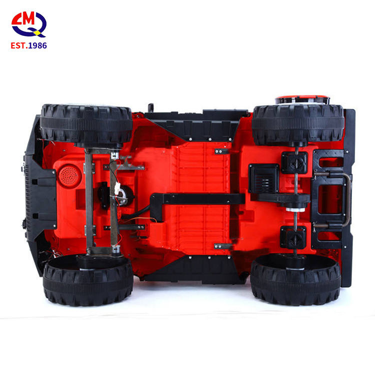 Children's 6 Years Electric Car 2 Seat Four-wheel Drive Kid Rubber Tires Baby Electric Remote Control Toy Car