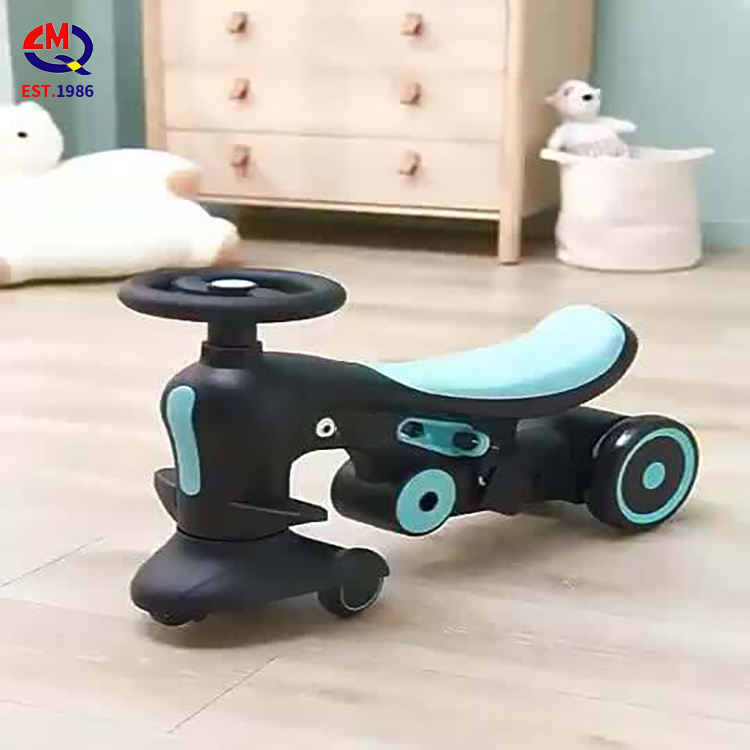 Outdoor Children Baby Kids Swing Ride on Car Toy Scooter Bicycle Stroller 4 in 1 Kid Wiggle Car Twist Car for Kids Baby