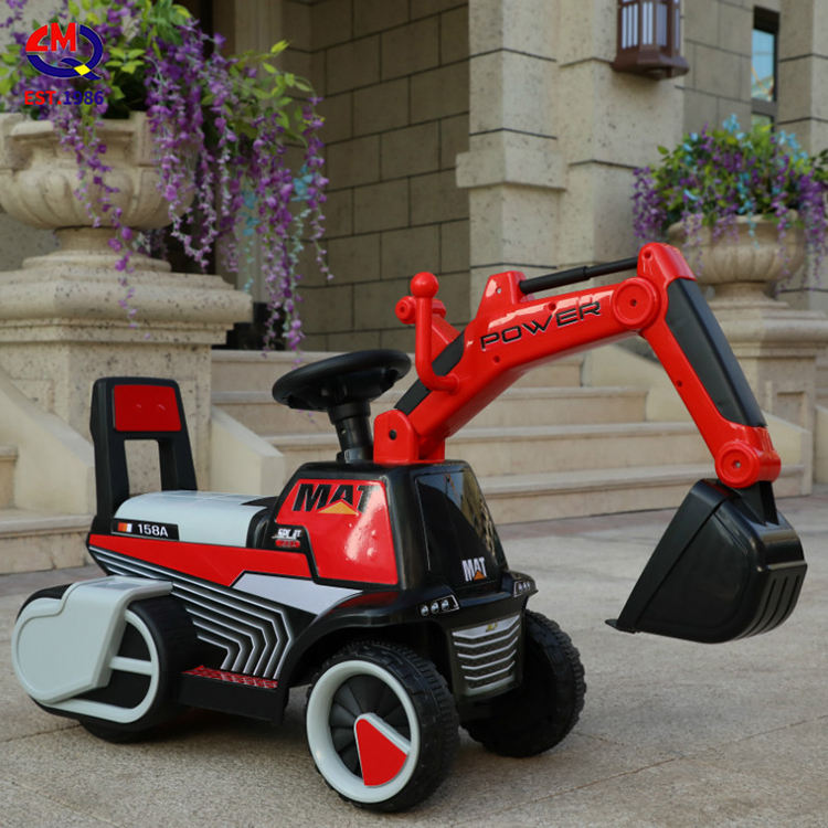 6v Latest Rechargeable Kids Battery Ride Cars Children Toys Electric Tractor Kids Excavator