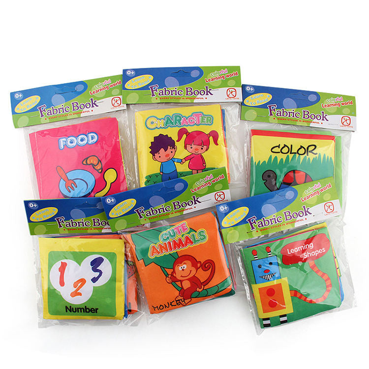 Dinosaur ocean Farm Jungle tail Animals story book baby soft Fabric cloth book for Baby toy