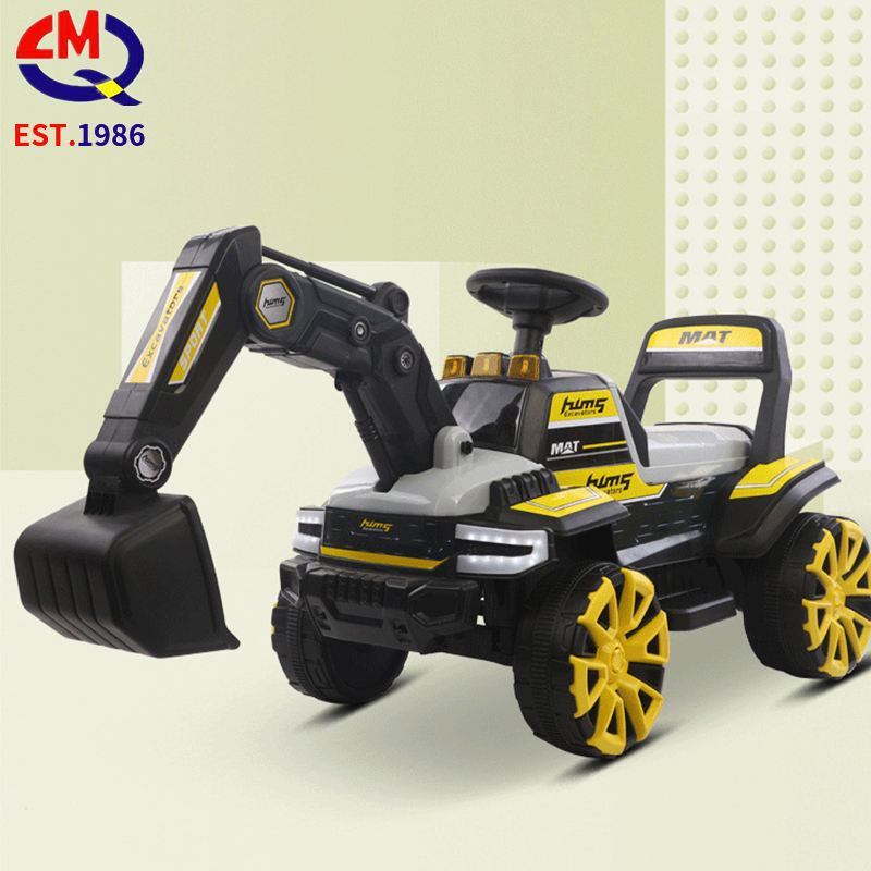 Plastic 2 in 1 Kids Excavator Toys/mini Kids Children Ride on Car Excavator Trucks/baby Gift Sliding Car Excavator