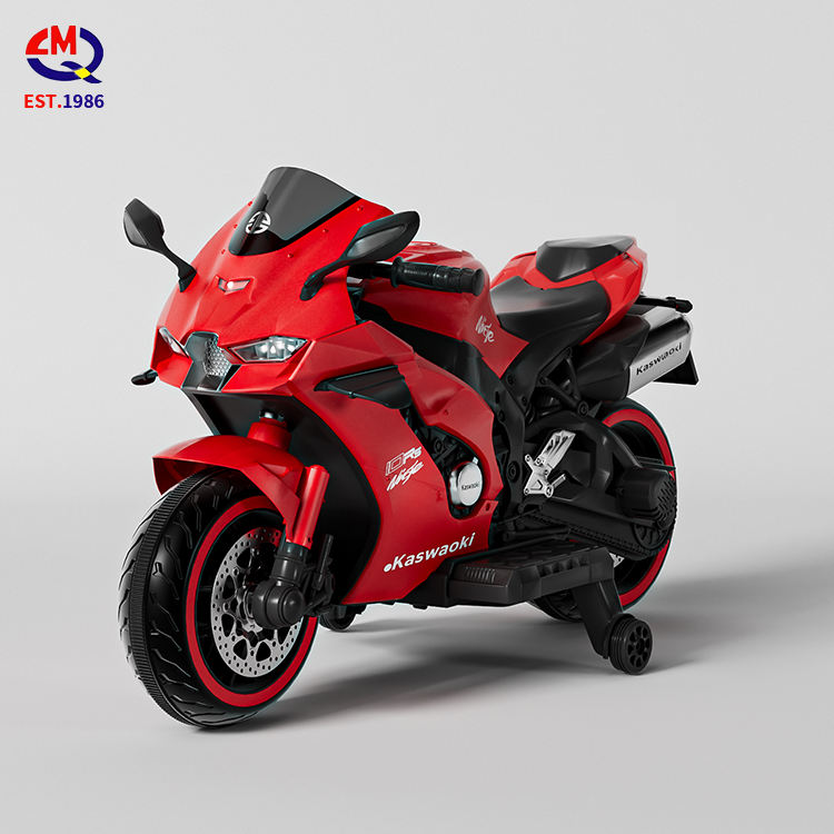 Cheap Price High Quality Popular Customizable Big Electric Motor Kids Motorcycle With Two Training Wheels