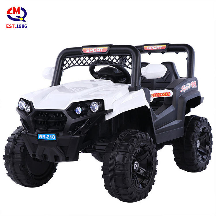 Children's 6 Years Electric Car 2 Seat Four-wheel Drive Kid Rubber Tires Baby Electric Remote Control Toy Car