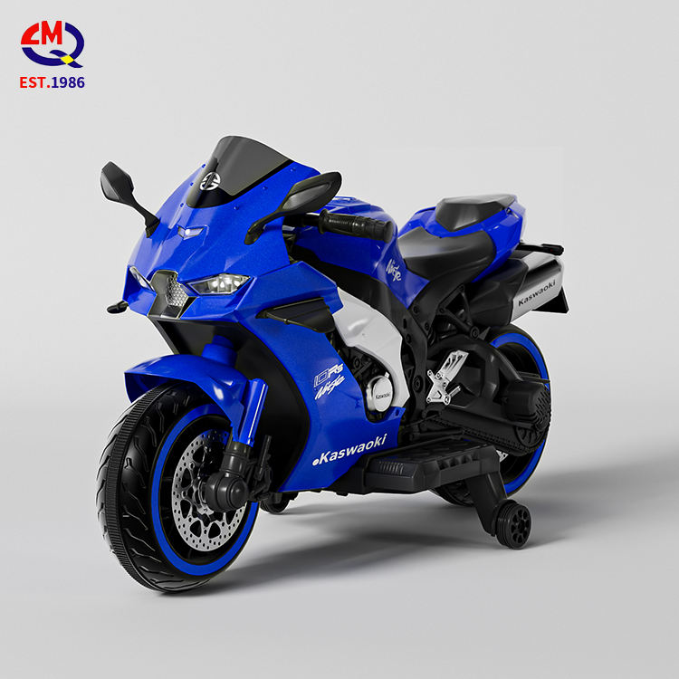 Cheap Price High Quality Popular Customizable Big Electric Motor Kids Motorcycle With Two Training Wheels