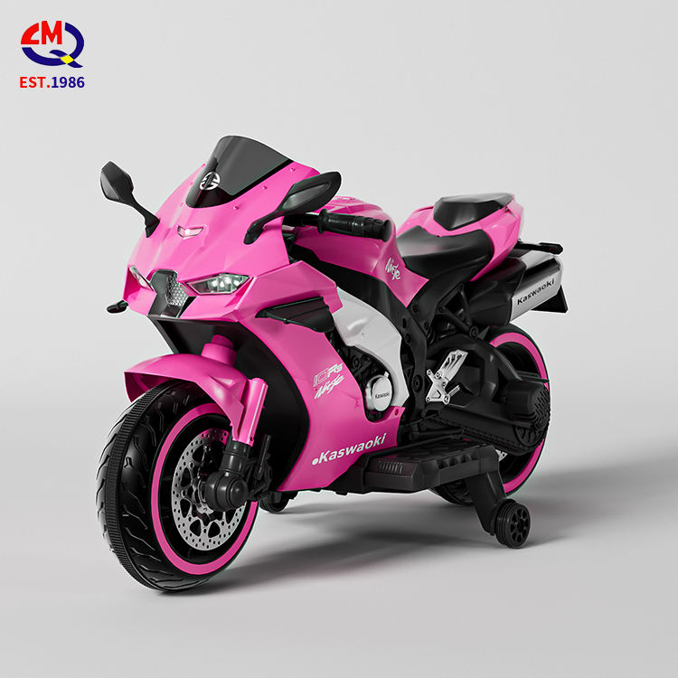 Cheap Price High Quality Popular Customizable Big Electric Motor Kids Motorcycle With Two Training Wheels