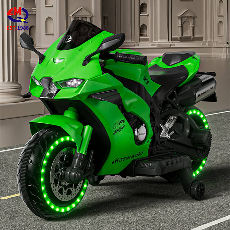 Cheap Price High Quality Popular Customizable Big Electric Motor Kids Motorcycle With Two Training Wheels
