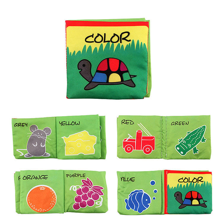 Dinosaur ocean Farm Jungle tail Animals story book baby soft Fabric cloth book for Baby toy