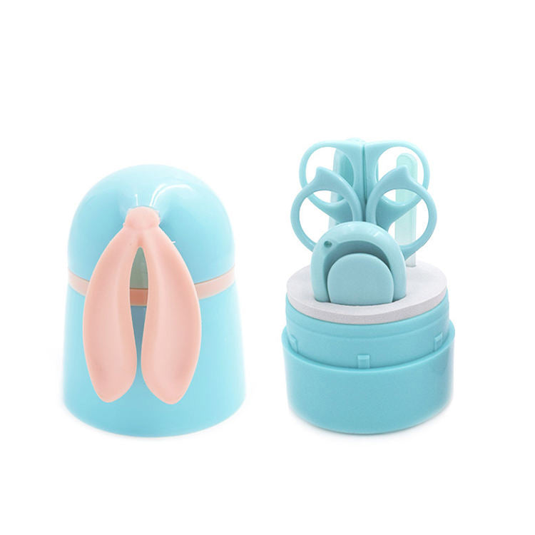 Unicorn shape safety stainless steel nail clipper scissor cutter baby manicure kit set