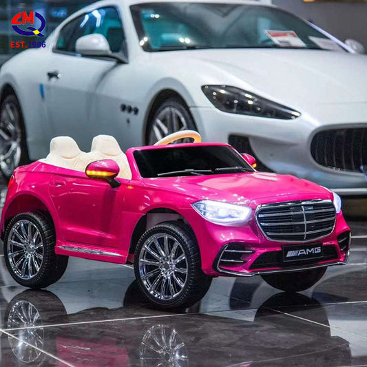 High-Level New Large Baby Toy Battery Car Paint Pink Kids Electric Car