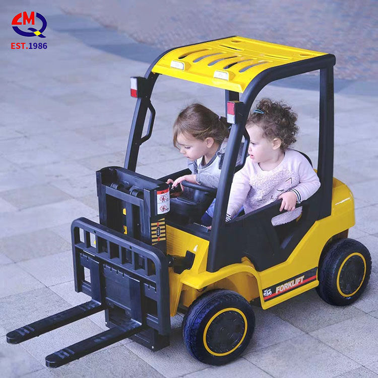 Children's Electric Forklift with Two Real Doors and Large LED Lights Children's Electric Car