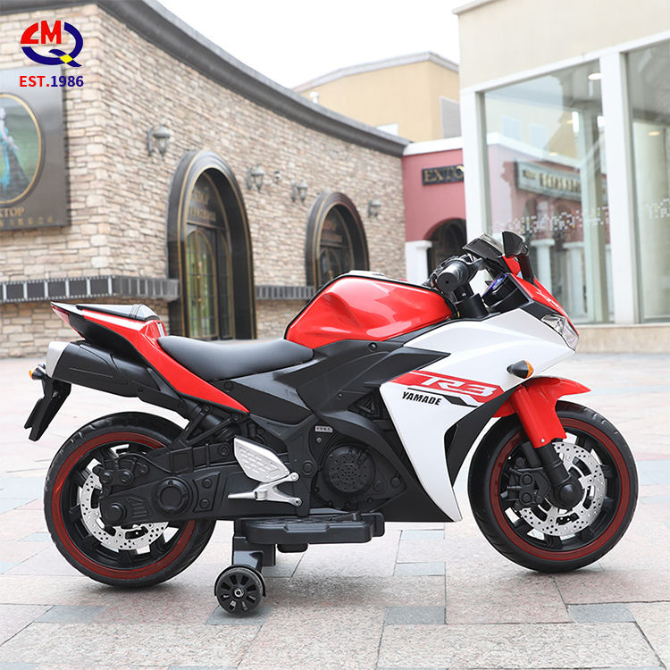 Kid Manually Turn The Handle Motorcycles Cool Lights Electric Motor Wholesale Children's Toy Cars Dual-drive Motorcycle