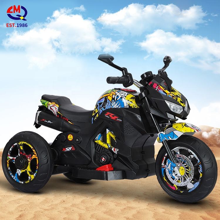 New design children's electric motorcycle kids toy car large electric tricycle child battery motorcycle