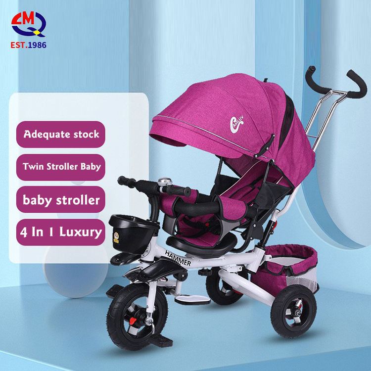 Children's tricycle foldable 1-6 year old bicycle stroller baby bicycle