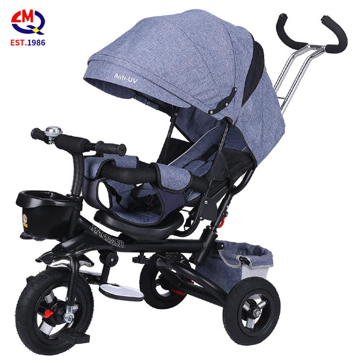 Children's tricycle foldable 1-6 year old bicycle stroller baby bicycle