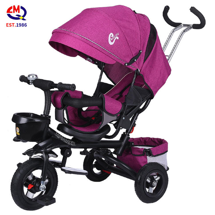 Children's tricycle foldable 1-6 year old bicycle stroller baby bicycle