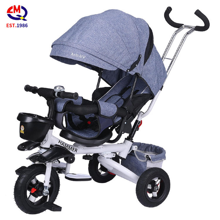 Children's tricycle foldable 1-6 year old bicycle stroller baby bicycle