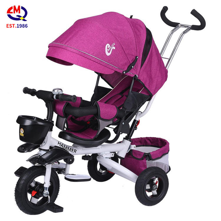 Children's tricycle foldable 1-6 year old bicycle stroller baby bicycle